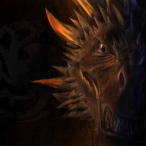 <span class="small">Peinture</span> Drogon vs Viserion <span>90 x 60cm</span>