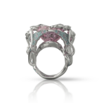 Bague Fairy Tale de Jocelyn Bouget : bague d'exception en or 18 carats, modélisation 3D, fonte à modèle perdu et sertissage par le joaillier Laurent Barateau (Reims). Pièce unique sur commande.